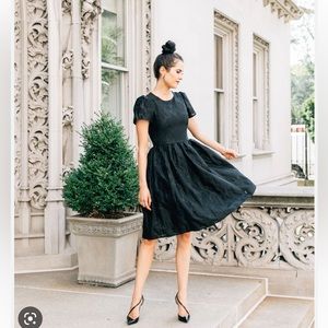 Rachel Parcell organza black dress